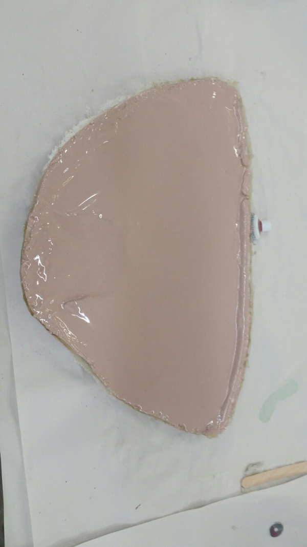 Halibut tail mold half with the fin removed showing the impression. Built at Stehling’s Taxidermy in Jefferson, Wisconsin.