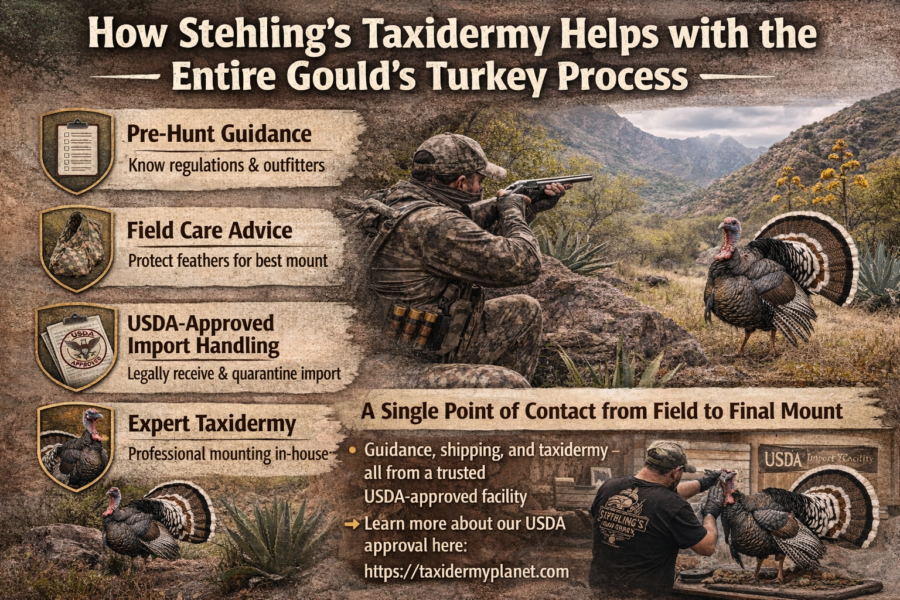 How Stehling’s Taxidermy Helps with the Entire Gould’s Turkey Process