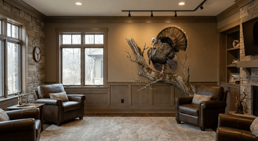 Where to Display a Turkey Mount: Choosing the Perfect Spot in Your Home or Trophy Room