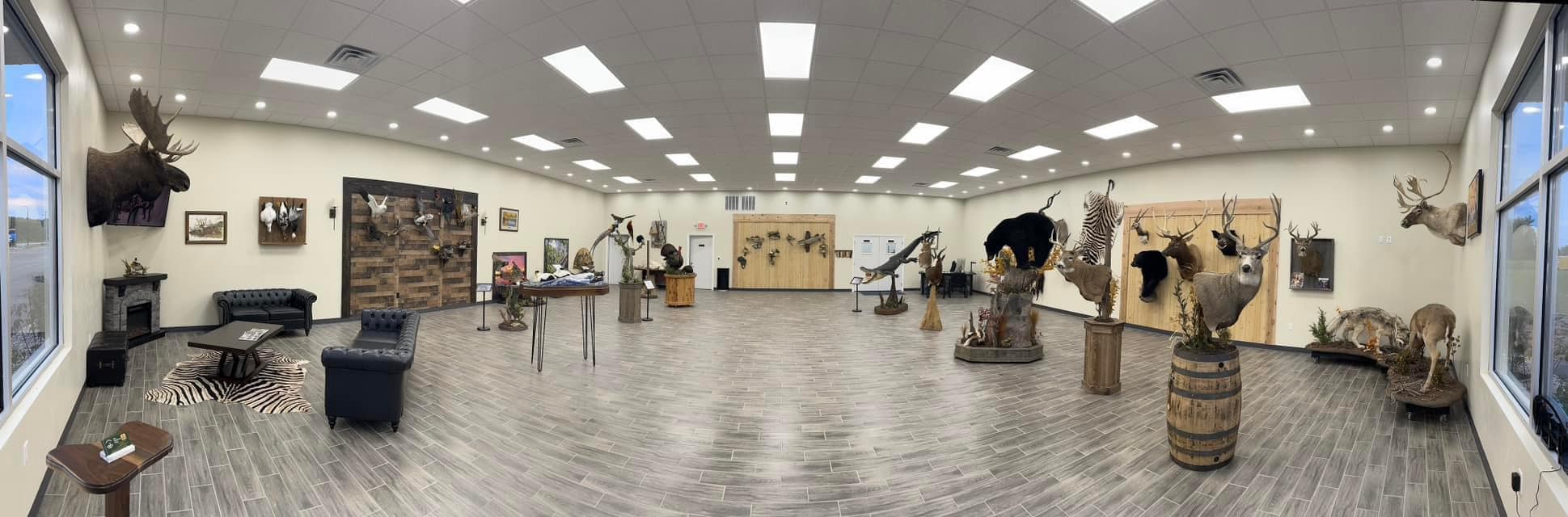 Stehling's Taxidermy New Franken showroom interior